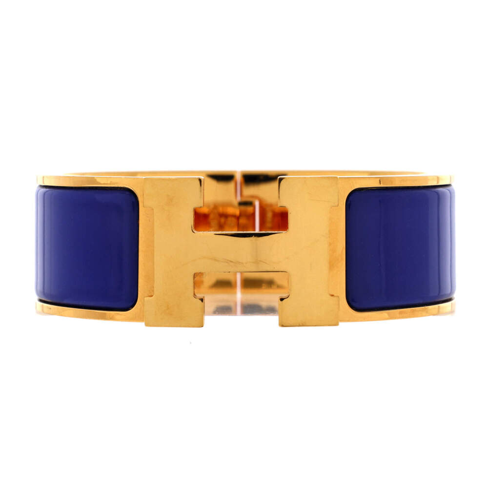 Hermes Wide Clic H Bracelet Enamel